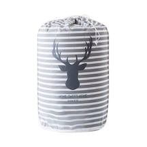 Sones Büyük Kapasiteli Ev Tipi Su Geçirmez Nem Geçirmez Yorgan Saklama Çantası Paketleme Çantası Çizgili Geyik Diğer