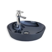 Tezgah Üstü Porselen Lavabo Siyah