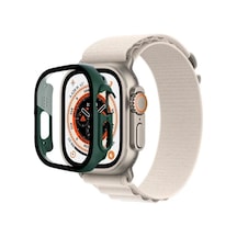 Watch Ultra 49mm Desert Camlı Kasa Ekran Koruyucu - Koyu Yeşil