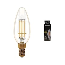 E14 Led Filament Lamba, Sarı Işık 2000k , 4w, 360 Lümen + E14 Led Filament Lamba,sarı Işık 2700k , 4w, 470 Lümen, Clear