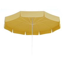 2 Metre Tek Renk Polyester Kumaş Plaj Şemsiyesi - 2 Metre Balkon Şemsiyesi + Bidon - Bahçe Şemsiyesi 001