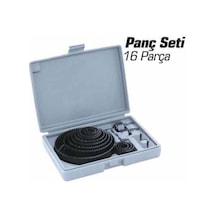 Panç Set 16 Parça Ahşap Buat Kartonpiyer Alçıpan Panç Seti Büyük