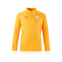 Galatasaray Puma A Takım 1/4 Fermuarlı Uzun Kollu Antrenman Üst 77967611 Sarı - Kırmızı