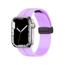 Watch 44mm Uyumlu Krd-84 Uyumlu Sbt Kordon-lila