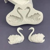 Maiyame Simetrik Silikon Kalıp: Dıy Pasta, Keton, Aromaterapi Jips Ve Epoksi Reçine Dekorasyonu İçin Çiftlü Tasarım Beyaz