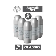 Equal Classic Erkek Roll-On Deodorant 5 x 50 ML