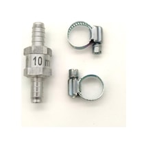 Mazot Benzin Yakıt Çekvalf 10mm ve 2 Adet Hortum Kelepçesi