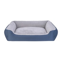 Pet Comfort Bravo Duo Köpek Yatağı Mavi/gri Peluş Xl 105x80cm