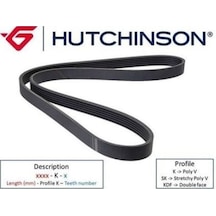 HUTCHINSON Kadjar 1.2 TCE H5F Alternatör Kayışı 117209058R
