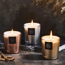 Selka Home - Miracle Cam Metalic Candle Mum Gümüş