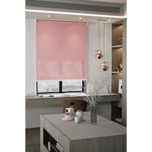 Perdea Lazer Kesim Mat Stor Perde, Lazer Kesimli Modern Serisi, M-3006 Gül Kurusu Renk