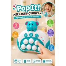 Işıklı Ve Müzikli Elektronik Pop It Akıl Ve Zeka Geliştirici İnteraktif Hızlı İtme Eğitici Oyuncak 3+ Yaş