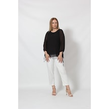 Moda Berray 3243-1 Kol Ucu Bağlama Detaylı Bluz 001