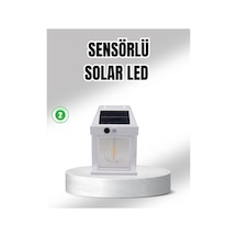 Güneş Enerjili Dış Mekan Sensörlü Duvar Lambası Ip65 Su Geçirmez Çr