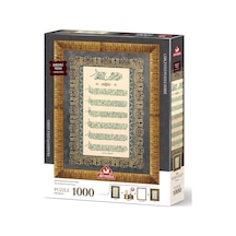 Art Puzzle Ayet-el Kürsi Ve Nazar Duası 1000 Parça Çerçeveli Puzzle