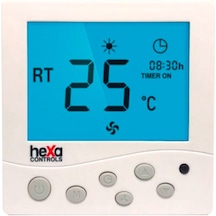 Hexa Controls RT226-R4 Sıva Altı 2/4 Borulu Fan Coil Termostatı