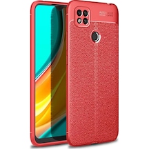 Newface Xiaomi Redmi 9c Kılıf Auto Focus Kapak - Kırmızı