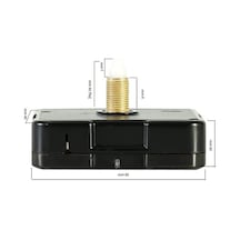 16 Mm Uzun Set Sessiz Duvar Saati Mekanizması 0240-keçe-şekilli-48cm