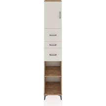 Hyperion Dolap 3 Raflı 3 Çekmeceli Tek Kapaklı 44x44x243 Çam-aytaşı Atlas Çam