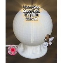 013cm Glop E14ışıklı 220volt Dekoratif Çiçek İmalatı Pla Organik