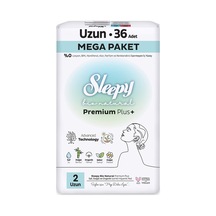 Sleepy Bio Natural Premium Plus+ Uzun 36'lı - 8 Adet Tarı