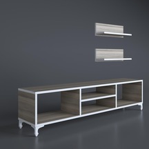 Kenzlife televizyon sehpası monako150 crd tv ünitesi raflı