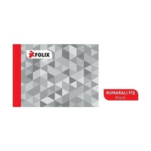 Folix Numaralı Fiş Büyük 100 Yaprak