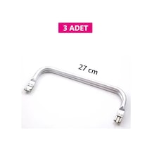 Z12concept Gizli Metal Çanta Bursu - 3 Adet - 27 Cm - Metal Çanta Aparatı Çanta Aksesuarı