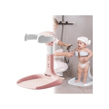 Sunup Sn-29260 Pembe Bebek Banyo Yardımcısı Boy Ayarlı Ve Ayaklı Yıkama Standı Bebek Duş Tutucu Tutacağı Diğer