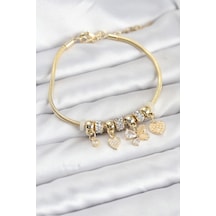 Charmlı Gold Renk Kadın Bileklik - Tj-bb8219 Tdrtr