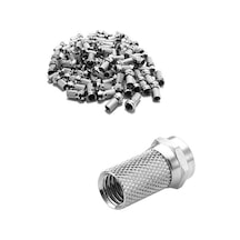 F Konnektör Rg6/U6 Geniş 100'lü Paket Powermaster