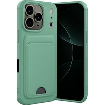 Ilkeshop Newface Apple iPhone Uyumlu 17 Pro Max Kelvin Kartvizitli Silikon - Açık Yeşil