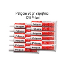 Pelikan Peligom Kuvvetli Sıvı Yapıştırıcı 90 Gr - Metal Tüp 12 Li Paket