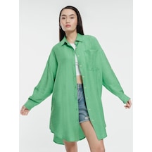 Oversize Kadın Tunic Yeşil
