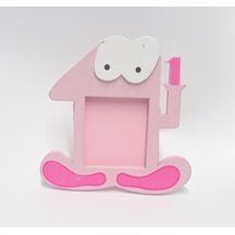 1 Yaş Pembe Ahşap Çerçeve 12 Adet Pembe
