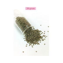 Kesme Cam Boncuk 2mm - 20 Gram - Mat Asker Yeşili -bnc317