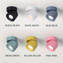 Fastbuy Dream011 Mavi Br-hg7502 Modern Makaron Tavan Spotu 360 Derece Dönebilir Ayarlanabilir Parlaklık Oturma Yemek Giriş Sı Mavi