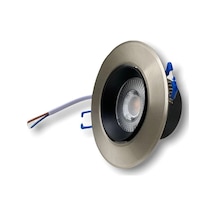 Cata Ct-5204 7w Akik Led Spot Lamba Gömme Tavan Şık Tavan Aydınlatma 3200k Günışığı Gri - Siyah