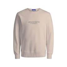 Jack & Jones Erkek Bisiklet Yaka Sweatshirt 12266942 001 - Bej Krem Jack & Jones Erkek Bisiklet Yaka Sweatshirt 12266942 001 - Bej Krem