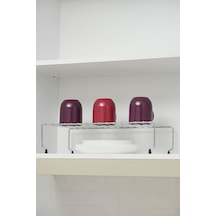 Genişletilebilir Krom Raf Dolap İçi Organizer Mutfak Ve Banyo Düzenleyici Büyük Boy Metal Gri Tr Diğer