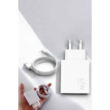 Csmtex Şarj Aleti 67w Hızlı Şarj Turbo Type-c Uyumlu Şarj Adaptörü Kablosu