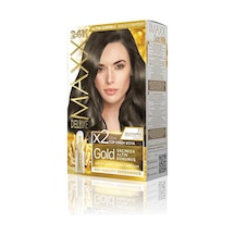 Serisi 24k Altın Parçacıklı Serum İle 1 Kutu 2 X 50 Ml Ve Geliştiriciler Saç Boyası Küllü Kumral 7.1