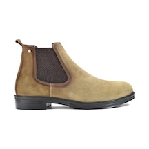 Ozgenc Shoes Hakiki Deri Kum Lastikli Casual Klasik Erkek Bot Kum