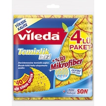 Vileda %30 Mikrofiber Novolon Temizlik Bezi 4'lü