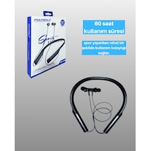 Polygold - 67 - Pg-100 Bluetooth 5.0 Boyun Bantlı Kulaklık 50 Saat Konuşma Süresi, - Flzdgnkr - Type-c Şarj