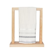 Vos Versa Bursa Varak Serisi 50x90cm %100 Pamuk Yüz Havlusu Beyaz Vvhm0017-374 - Beyaz