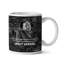 Stephen Hawking Umut Vardır İki Tarafı Baskılı Kupa Bardak Çok Renkli