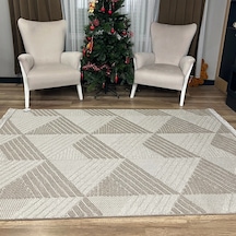 Hoom Rugs Vega S5505a Vizon Bej Hav Toz Vermez Hasır Dokuma Modern Makina Halısı Vizon Bej