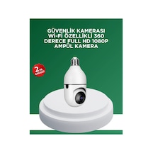 1080p Gece Görüşlü Ampul Güvenlik Kamerası Kablolu Ve Kablosuz Seçenekli Çok Renkli