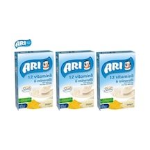 Arı Mama Pirinç Unu 200gr Sütlü 12 Vitaminli 6 Mineralli 3 Lü Set